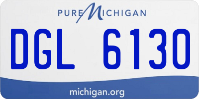 MI license plate DGL6130