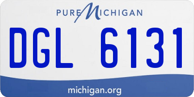 MI license plate DGL6131