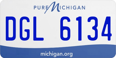 MI license plate DGL6134