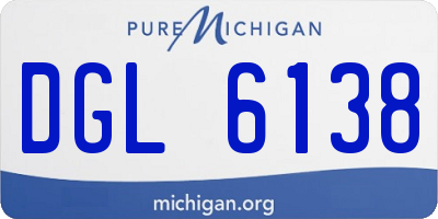 MI license plate DGL6138