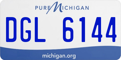 MI license plate DGL6144