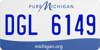 MI license plate DGL6149