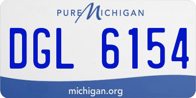 MI license plate DGL6154