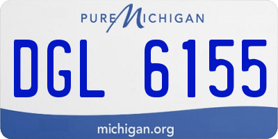 MI license plate DGL6155