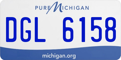 MI license plate DGL6158