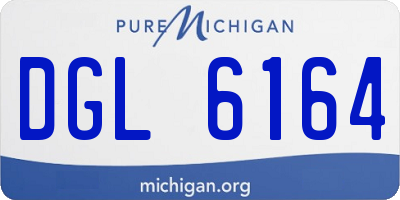 MI license plate DGL6164