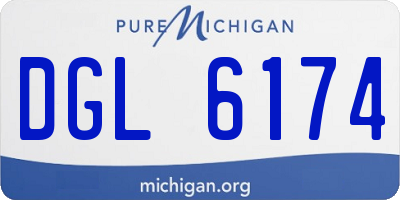 MI license plate DGL6174
