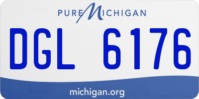 MI license plate DGL6176