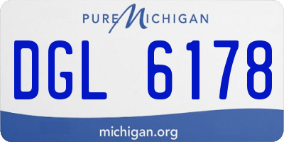 MI license plate DGL6178