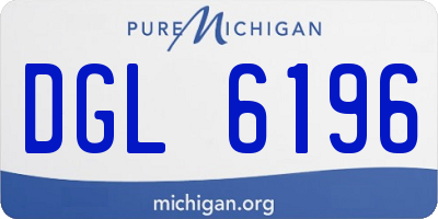 MI license plate DGL6196
