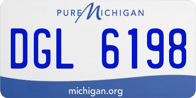 MI license plate DGL6198