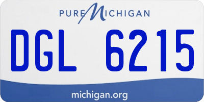 MI license plate DGL6215