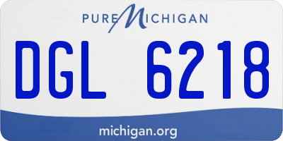 MI license plate DGL6218