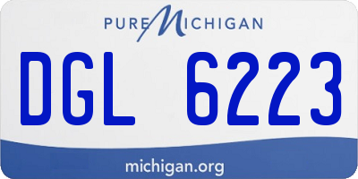 MI license plate DGL6223