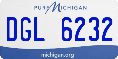 MI license plate DGL6232