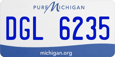 MI license plate DGL6235