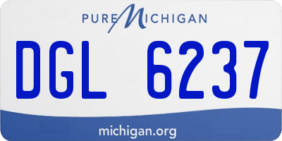 MI license plate DGL6237
