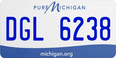 MI license plate DGL6238