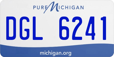 MI license plate DGL6241
