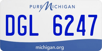 MI license plate DGL6247