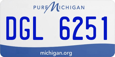 MI license plate DGL6251