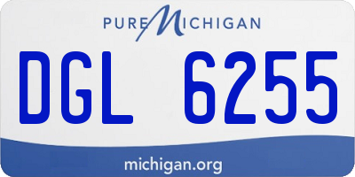 MI license plate DGL6255