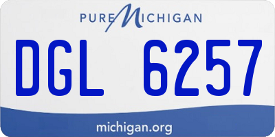 MI license plate DGL6257
