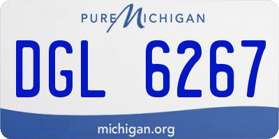 MI license plate DGL6267