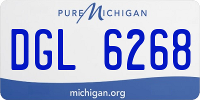 MI license plate DGL6268