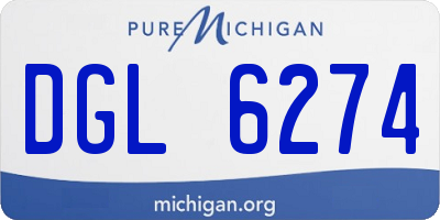 MI license plate DGL6274