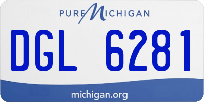 MI license plate DGL6281