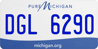 MI license plate DGL6290