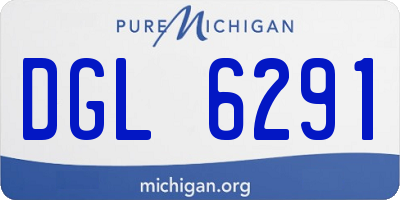 MI license plate DGL6291