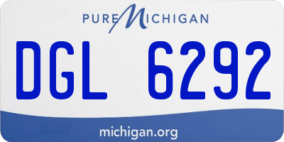 MI license plate DGL6292