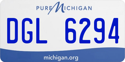 MI license plate DGL6294