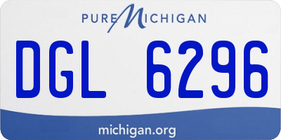 MI license plate DGL6296