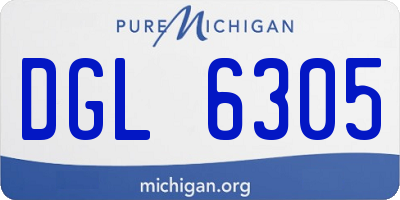 MI license plate DGL6305
