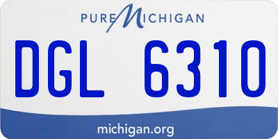 MI license plate DGL6310