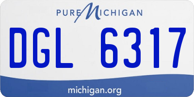 MI license plate DGL6317