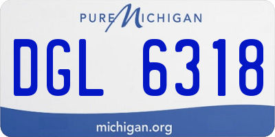 MI license plate DGL6318