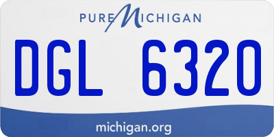 MI license plate DGL6320