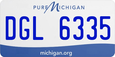 MI license plate DGL6335