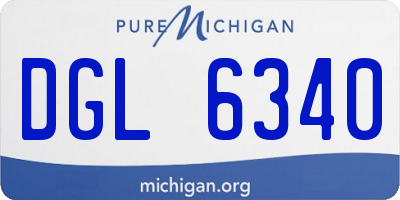 MI license plate DGL6340