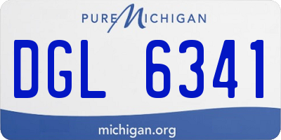 MI license plate DGL6341