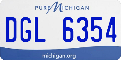 MI license plate DGL6354