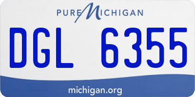 MI license plate DGL6355