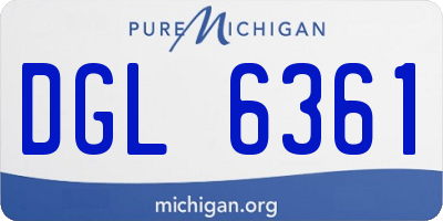 MI license plate DGL6361
