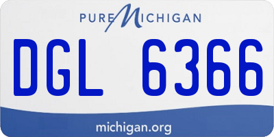 MI license plate DGL6366