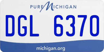 MI license plate DGL6370