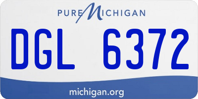 MI license plate DGL6372